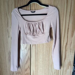 Long sleeve pink top